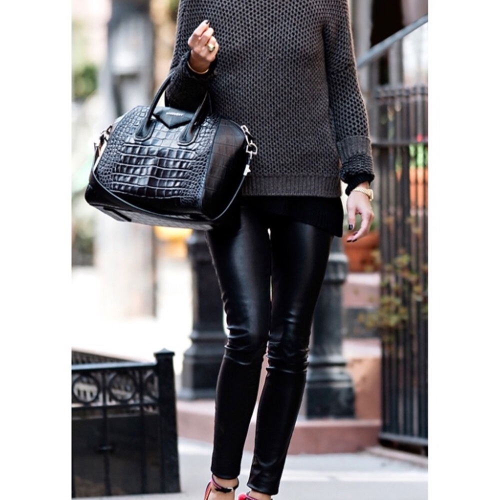 ⚡️FLASH SALE!✨ Stella McCartney VEGAN Kelly Faux Leather Leggings size 34 00 Xxs